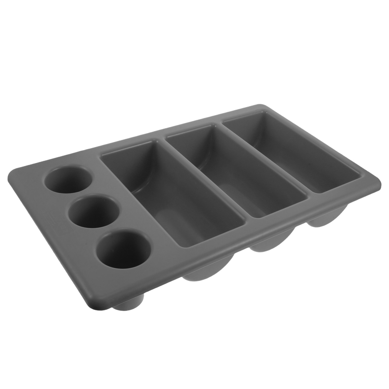 Commercial Kitchen Utensil Holder - 業務用カトラリーホルダー。仕切り付きのプラスチック製カトラリーボックス。コンパクトなキッチン引き出し用。銀食器の整理に。レストラン向け。