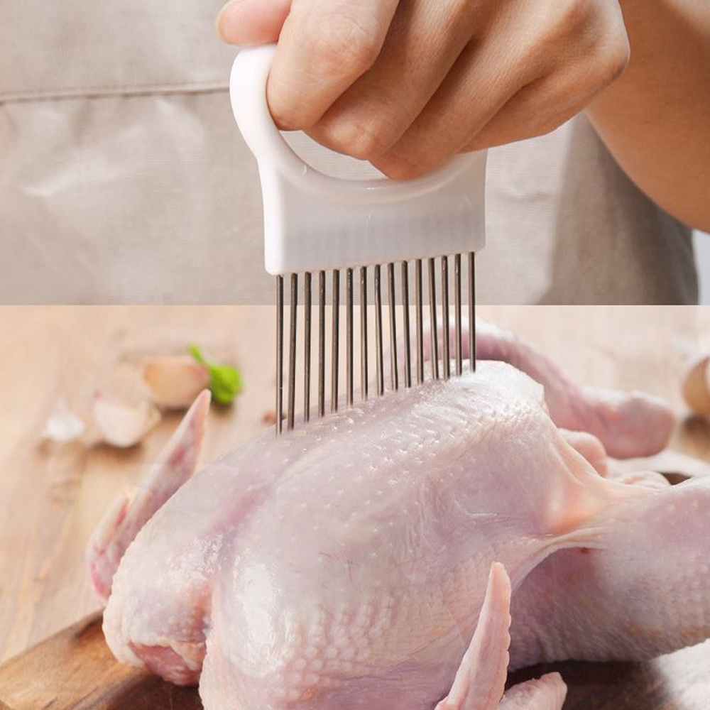 ステンレス鋼のタマネギ針フォーク、野菜フルーツスライサー、ト - Commercial Kitchen Utensil Holder のレビューと価格