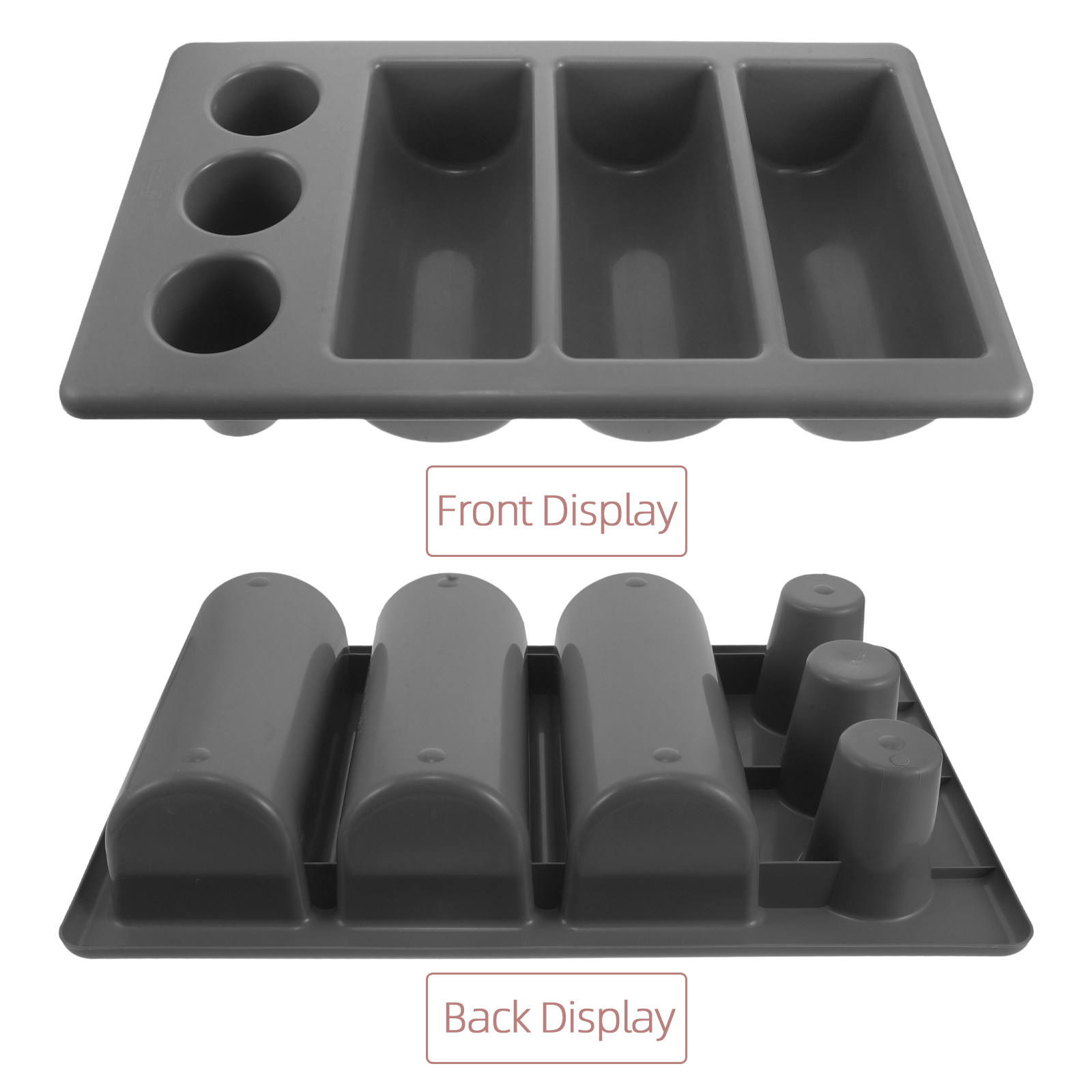 業務用カトラリーホルダー。仕切り付きのプラスチック製カトラリ - Commercial Kitchen Utensil Holder のレビューと価格