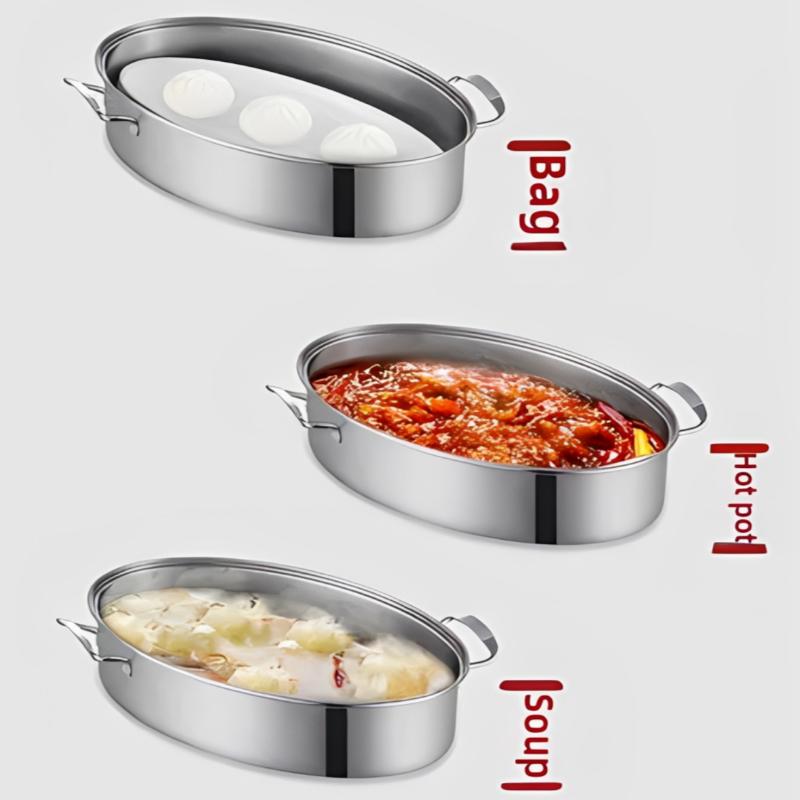 新型オーバル型410ステンレス鋼製魚蒸し器、家庭用および業務 - Commercial Kitchen Induction のレビューと価格