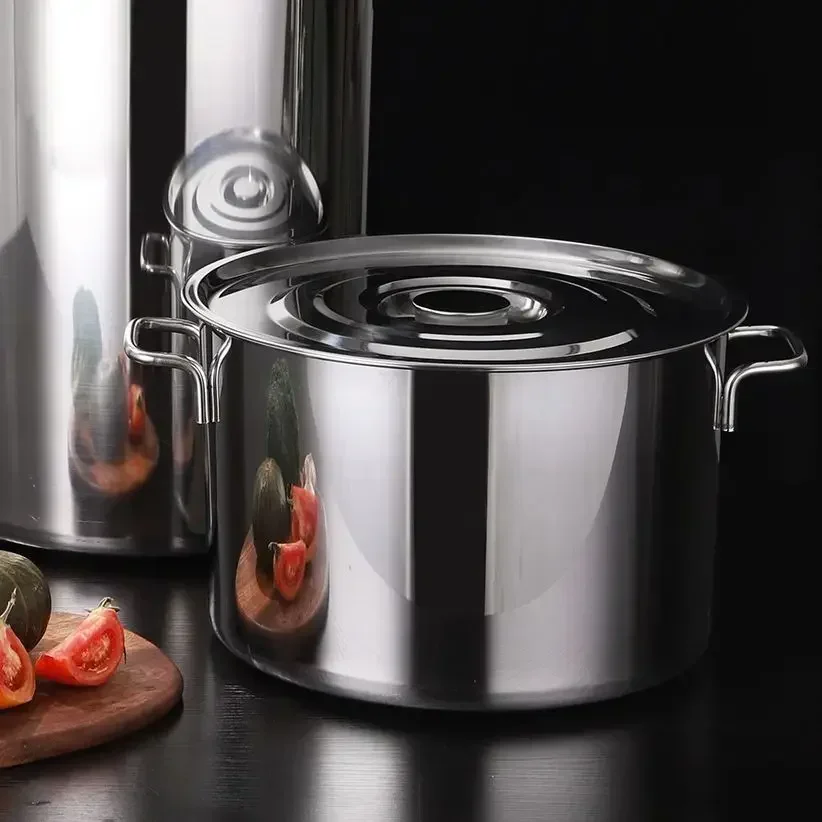 ステンレス鋼バケツ 304 ステンレス鋼スープポット蓋付きラ - Commercial Kitchen Induction のレビューと価格