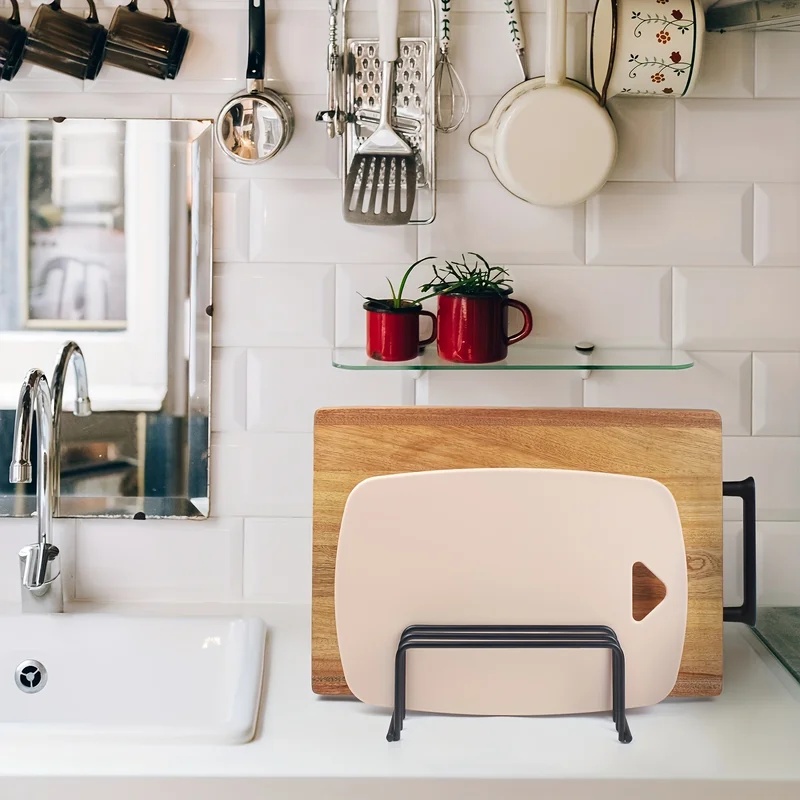 キッチンまな板収納ラックキャビネットオーガナイザーホルダーベ - Commercial Kitchen Utensil Holder のレビューと価格