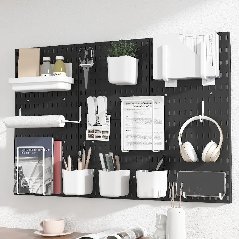 新しい DIY ペグボードアクセサリー吊り棚収納フック壁オー - Commercial Kitchen Utensil Holder のレビューと価格