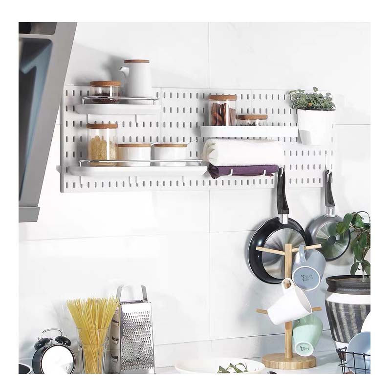 新しい DIY ペグボードアクセサリー吊り棚収納フック壁オー - Commercial Kitchen Utensil Holder のレビューと価格